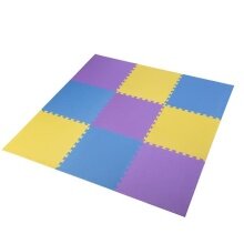 HMS Underlay Mat MP10 (Puzzle Mat 9 Elements) - yellow/blue/purple - 1 piece