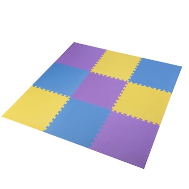 HMS Underlay Mat MP10 (Puzzle Mat 9 Elements) - yellow/blue/purple - 1 piece