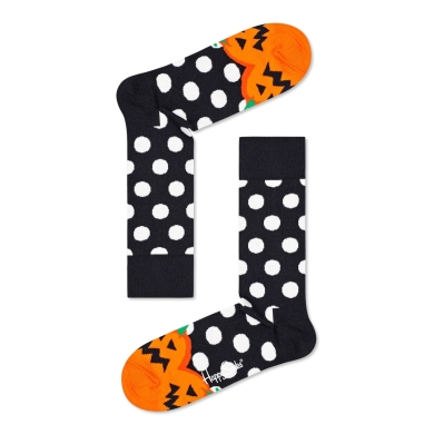 Happy Socks Daily Socks Crew Halloween Pumpkin (Pumpkin) black - 1 pair