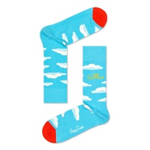 Happy Socks Daily Sock Crew The Simpsons Clouds (Clouds, Organic Cotton) Blue - 1 Pair