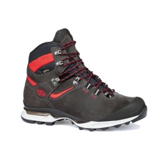 Hanwag Tatra Light GTX Hiking Shoes (Suede, waterproof, trekking) asphalt grey/red men's