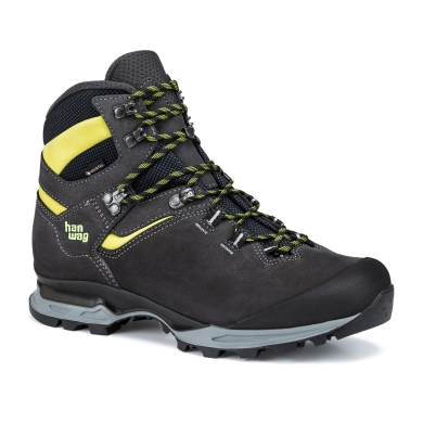 Hanwag Tatra Light GTX Hiking Shoes (Suede, waterproof, trekking) asphalt grey/yellow men's