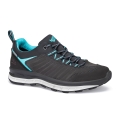 Hanwag Hiking Shoes Blueridge Low ES (suede leather, waterproof) asphalt grey/ocean blue Women