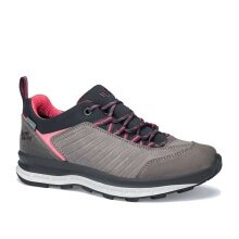 Hanwag Hiking Shoes Blueridge Low ES (Suede, Waterproof) Light Grey/Pink Women