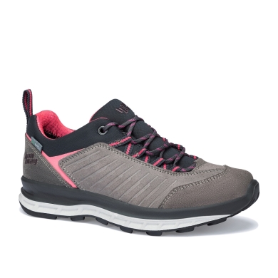 Hanwag Hiking Shoes Blueridge Low ES (Suede, Waterproof) Light Grey/Pink Women