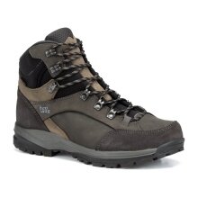 Hanwag Hiking Shoes Banks SF Extra GTX (Nubuck Leather, Waterproof, Wide) Asphalt Grey/Brown Men's