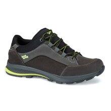 Hanwag Hiking Shoes Banks Low GTX (Nubuck and suede leather, waterproof) asphalt grey/yellow Men