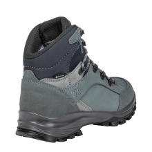 Hanwag Banks Lady GTX Walking Shoes (Nubuck Leather, Waterproof) Green/Fossil Grey Ladies