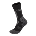 Hanwag Trekking Sock Crew Trek Sock (quick-drying, medium cushioning) asphalt grey/black - 1 pair