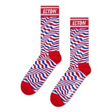 Happy Socks Daily Sock Crew Elton John Striped red - 1 Pair