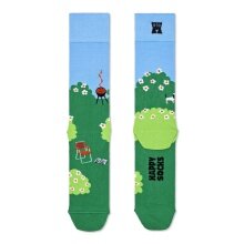 Happy Socks Daily Sock Crew Garden green/blue - 1 Pair