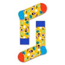 Happy Socks Daily Sock Crew Fantasy Eggs yellow 1pc