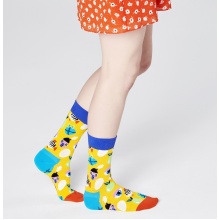 Happy Socks Daily Sock Crew Fantasy Eggs yellow 1pc