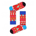 Happy Socks Daily Crew Sock All I Want For Christmas red - 1 Pair