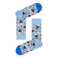 Happy Socks Daily Sock Crew Barbeque (BBQ) light blue - 1 pair