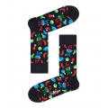 Happy Socks Daily Sock Crew Barbeque (BBQ) black - 1 pair