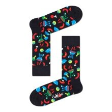 Happy Socks Daily Sock Crew Barbeque (BBQ) black - 1 pair