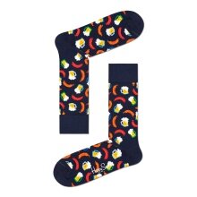 Happy Socks Daily Sock Crew Beer and Sausage dark blue - 1 pair