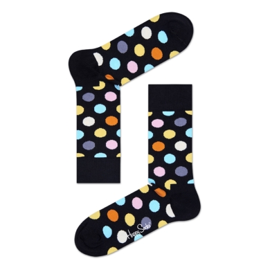 Happy Socks Daily Sock Crew Big Dot black - 1 pair