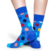 Happy Socks Daily Sock Crew Big Dot royal blue - 1 pair