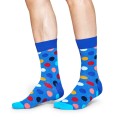 Happy Socks Daily Sock Crew Big Dot royal blue - 1 pair