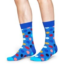 Happy Socks Daily Sock Crew Big Dot royal blue - 1 pair