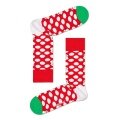 Happy Socks Daily Sock Crew Big Dot Snowman (Snowman) red/green - 1 Pair