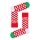 Happy Socks Daily Sock Crew Big Dot Snowman (Snowman) red/green - 1 Pair