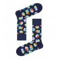 Happy Socks Daily Sock Crew Happy Birthday Gift (Present) dark blue - 1 Pair