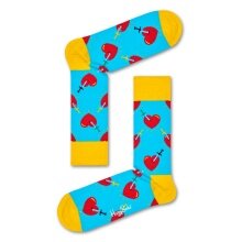 Happy Socks Daily Sock Crew Broken Heart light blue - 1 pair