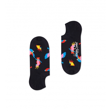 Happy Socks Daily Sock No Show Sneaker Cockatoo (Cockatoos) black - 1 pair