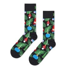 Happy Socks Daily Sock Crew Christmas Tree Decoration black/multicoloured - 1 Pair