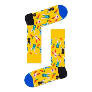 Happy Socks Daily Sock Crew Easter Bunny (Yellow) - 1 Pair