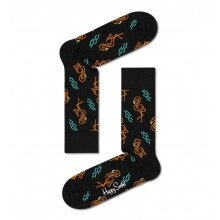 Happy Socks Daily Sock Crew Flamingo black - 1 pair