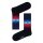 Happy Socks Daily Sock Crew Faded Diamond black/blue/red - 1 pair