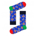 Happy Socks Daily Sock Crew Gingerbread House (Lebkuchenhaus) blue/multicoloured - 1 pair