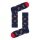 Happy Socks Daily Sock Crew Gingerbread (Gingerbread) navy blue/red - 1 Pair