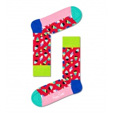 Happy Socks Daily Sock Crew Ice Cream (Ice Cream Cone) red/pink - 1 pair