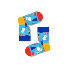 Happy Socks Daily Crew Kids Bring it on Sock blue Children - 1 Pair