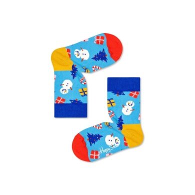 Happy Socks Daily Crew Kids Bring it on Sock blue Children - 1 Pair