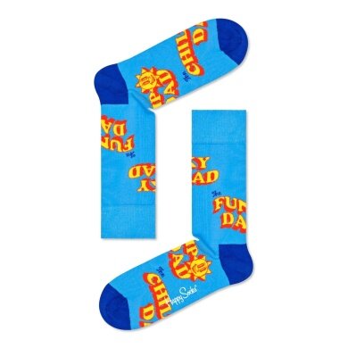 Happy Socks Daily Sock Crew Number One Dad light blue - 1 pair