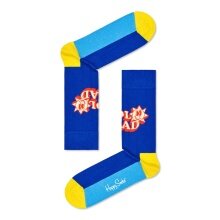 Happy Socks Daily Sock Crew Number One Dad dark blue/red - 1 pair