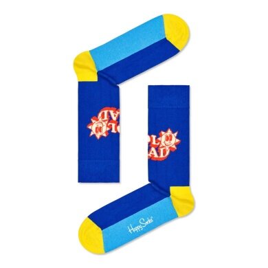 Happy Socks Daily Sock Crew Number One Dad dark blue/red - 1 pair