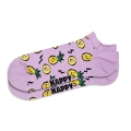 Happy Socks Daily Sock Sneaker Low Pineapple (Ananas) lilac pink - 1 Pair