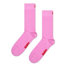 Happy Socks Daily Sock Crew Solid pink - 1 Pair