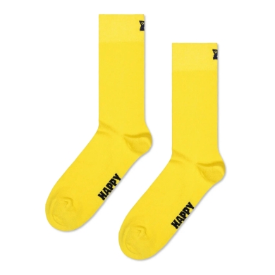 Happy Socks Daily Sock Crew Solid yellow - 1 Pair