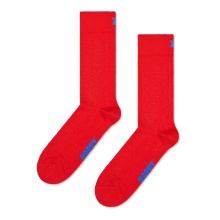 Happy Socks Daily Sock Crew Solid red - 1 Pair