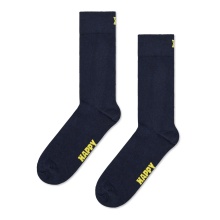 Happy Socks Daily Sock Crew Solid navy blue - 1 Pair