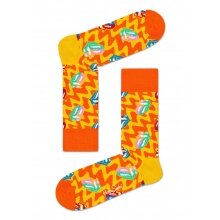 Happy Socks Daily Sock Crew Rolling Stones Beast of Burden yellow/orange 1 pack