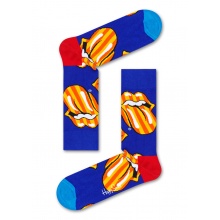 Happy Socks Daily Sock Crew Rolling Stones Tumbling Stripes blue 1pc